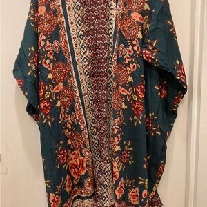 Angie Multicolor Floral Kimono